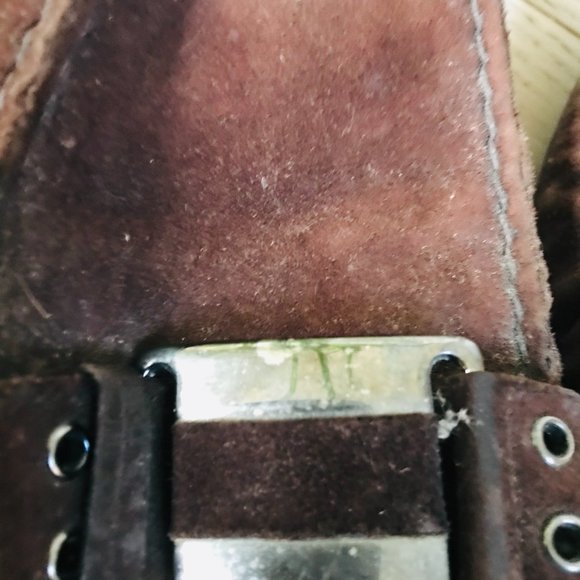 Stuart Weitzman Brown Suede Loafer - Picture 6 of 9